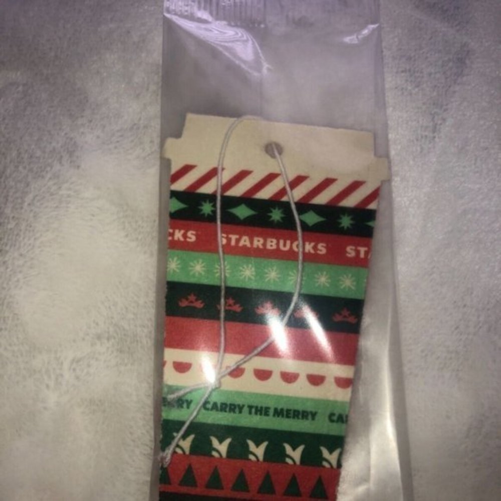 Rare Starbucks Peppermint Mocha Coffee‎ Cup Shape Car Air Freshener 2020